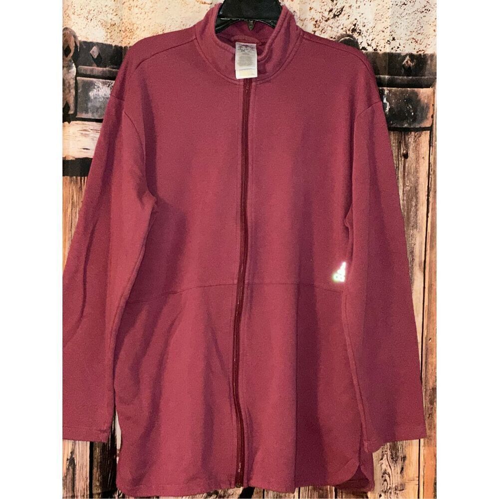 Adidas "Crimson" x Zoe Saldana Primegreen Yoga Track Jacket XL